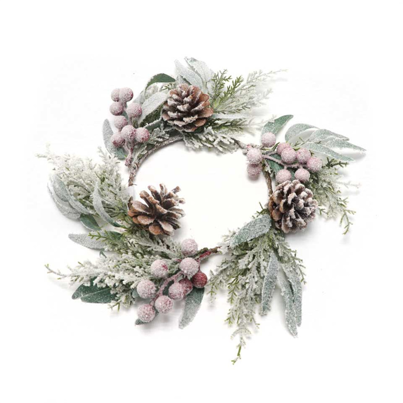 Spray Snowflake Wreath For Simple Christmas Deco