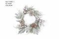 Spray Snowflake Wreath For Simple Christmas Deco