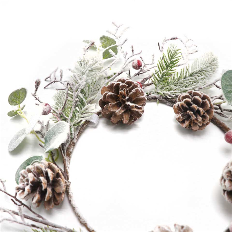 White Pine Cone Wreath