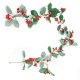 Christmas House Deco With Red Berry Vine