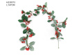 Christmas House Deco With Red Berry Vine