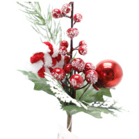 Xmas Table Deco Small Red Berry Branches