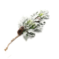 White Christmas Deco Sprayed Snow Upside Down