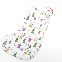 Christmas Deco Large Fabric Christmas Stockings