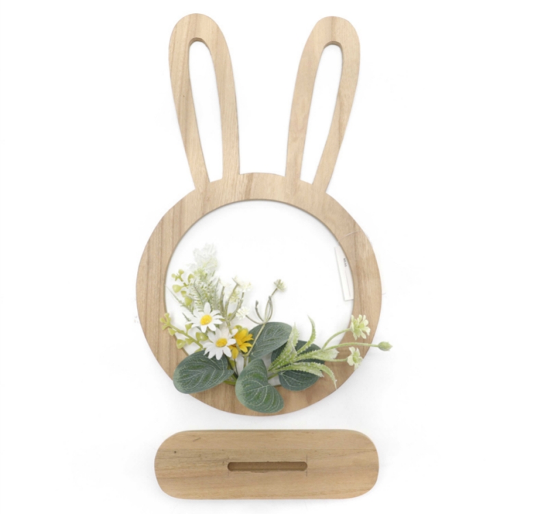 Wooden Bunny Deco