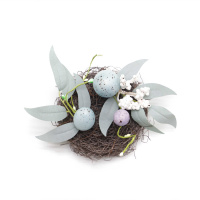 Decorate The Nest With Eggs For Easter