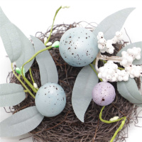Decorate The Nest With Eggs For Easter