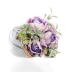 Easter Garden Deco With Purple Artificial Flowers