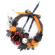 Mga Artipisyal na Pumpkin Wreath para sa Halloween Home Decor