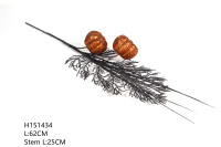 Easy Halloween Deco With Artificial Pumpkin Sprigs