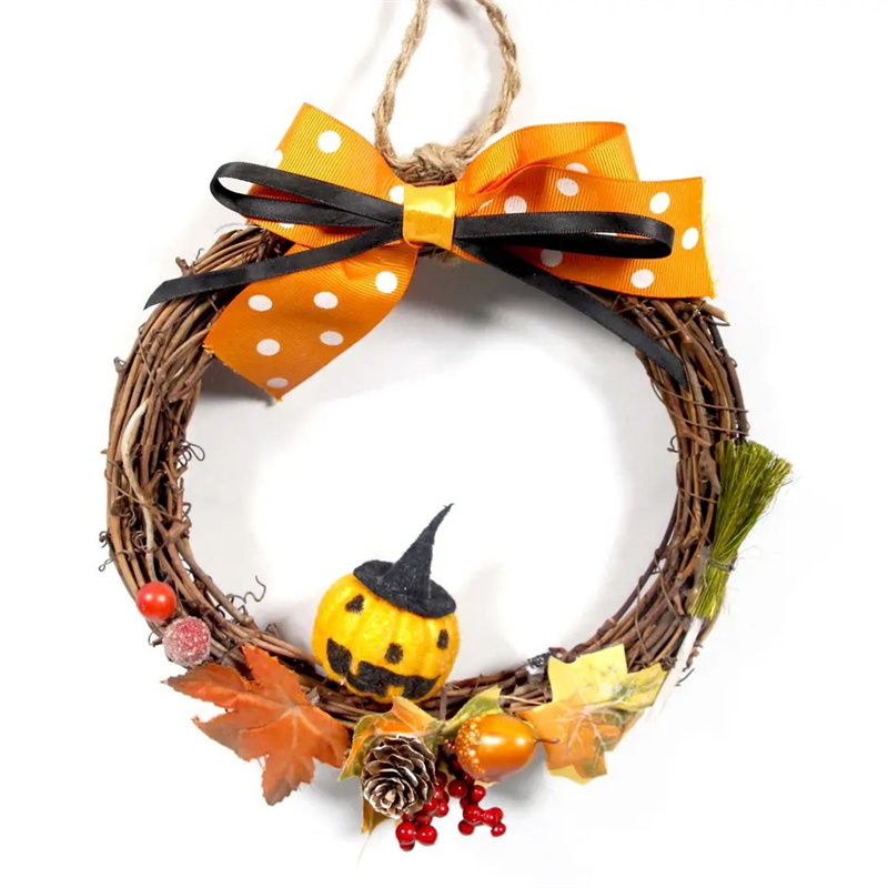 Decorate A Pumpkin Wreath For Halloween