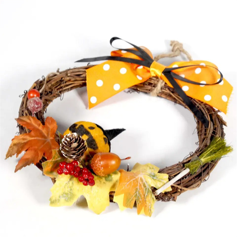Decorate A Pumpkin Wreath For Halloween