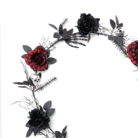 Halloween Home Decor With Artificial Flowers Vine