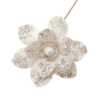 Christmas Decor Polyester Sequin Artificial Flower