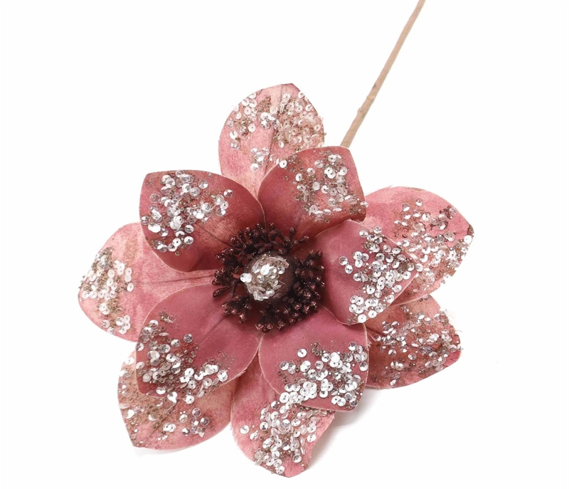 Polyester Sequin Artificial Flowers