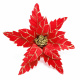 Christmas Decor Red Flannelette Christmas Flowers