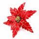 Christmas Decor Red Flannelette Christmas Flowers