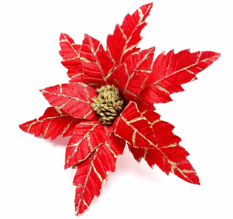 Red Flannel Christmas Flowers