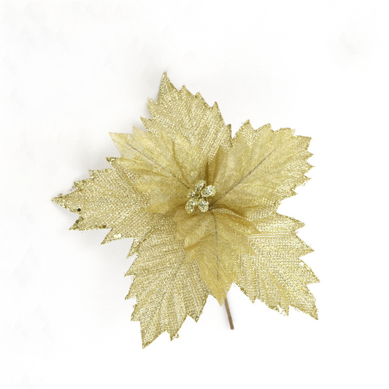 Christmas Home Deco With Yellow Linen Flower