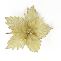 Christmas Home Deco With Yellow Linen Flower