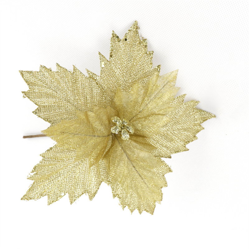 Christmas Home Deco With Yellow Linen Flower