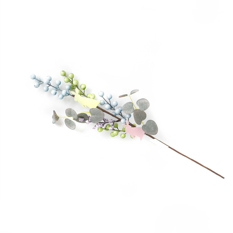 Decorate With Blue Artificial Berry Branches For Easter