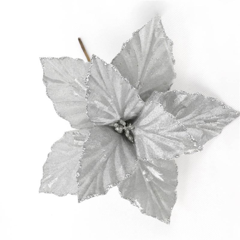 Christmas Home Deco Grey Lint Christmas Flowers