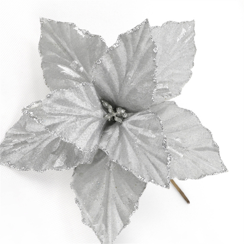 Christmas Home Deco Grey Lint Christmas Flowers