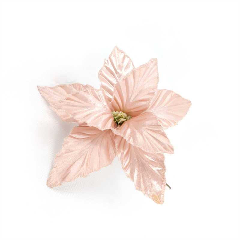 Pink Christmas Tree Deco With Artificial Flowers