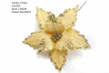 Christmas Deco Yellow Glitter Artificial Flowers