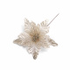 Christmas Deco White Lint Sequin Christmas Flowers