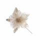 Christmas Deco White Lint Sequin Christmas Flowers