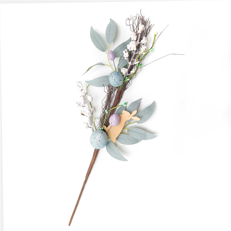 Christmas Decorated Wood Chips And Egg Sprigs