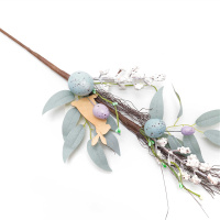 Christmas Decorated Wood Chips And Egg Sprigs