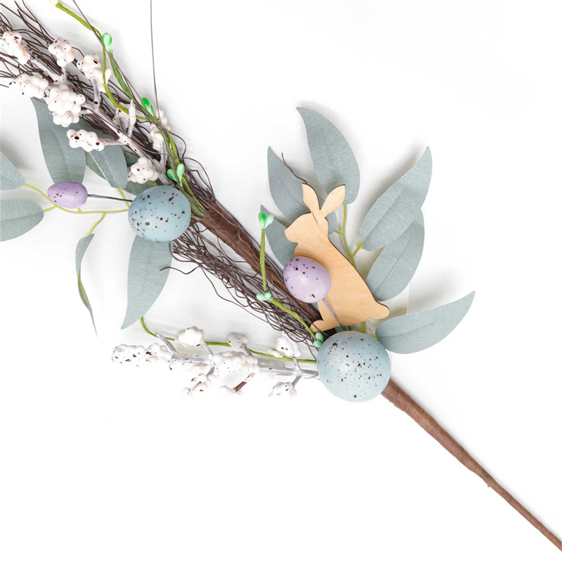 Christmas Decorated Wood Chips And Egg Sprigs