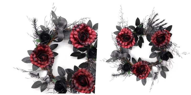 Small Wreath Of Black Roses