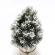 Christmas Table Deco With White Christmas artificial Tree Bonsai