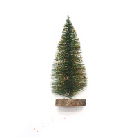 Christmas Tree Decorated With Sequins And Stars artificial christmas tree