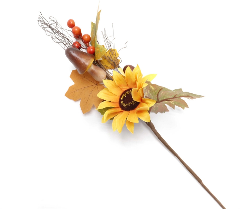 Sunflower Pumpkin Branch