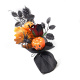 Bonsai de decoração de abóbora com careta de Halloween