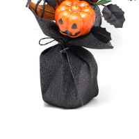 Halloween Grimace Pumpkin Decoration Bonsai