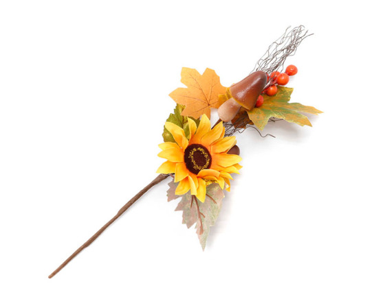 Decoración De Otoño Girasol Calabaza Ramas