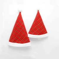Decorazione natalizia Cappello da Babbo Natale a strisce rosse