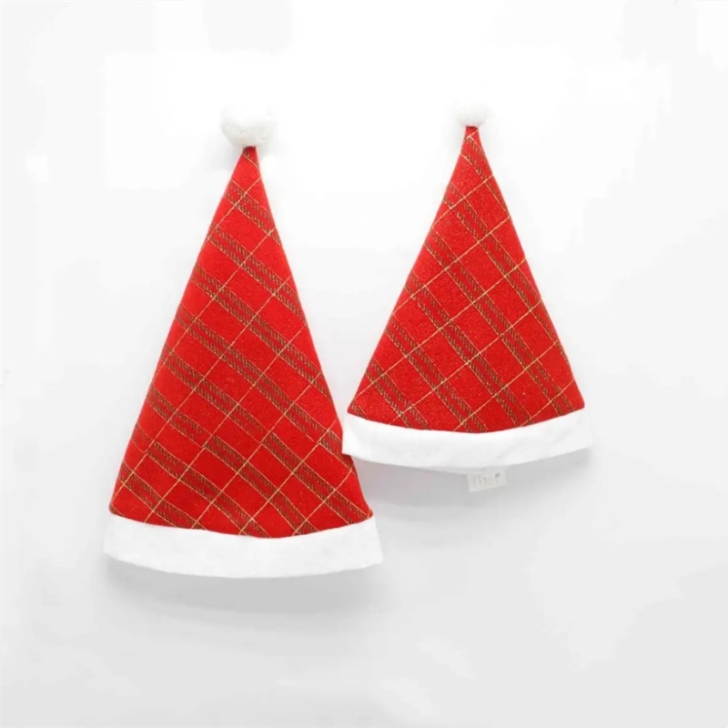 Decorazione natalizia Cappello da Babbo Natale a strisce rosse