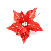 Artificial Flower Poinsettia For Christmas Decoration Artificial Flowers Christmas Tree Ornaments Wedding Party Decor Flowers