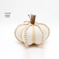 Rustic Harvest White Artificial Pumpkins for Halloween, Fall Thanksgiving Decorating Harvest Embellishing and Displaying