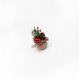 Ornamen Natal Ornamen Meja Natal Cincin Serbet Kerucut Pinus Lonceng Serbet Cedar Gesper Cincin Serbet Kayu