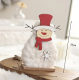 Cadeaux de Noël et artisanat en peluche en bois mouton cerf neige pendentif décoration