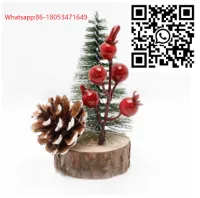 Vật trang trí Giáng sinh Giáng sinh đồ trang trí bàn thông nón khăn ăn vòng chuông tuyết tùng khăn ăn khóa bằng gỗ khăn ăn vòng