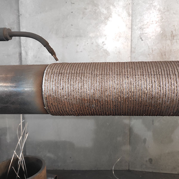 ท่อทนการสึกหรอของการเชื่อมหน้าแข็งโครเมียมคาร์ไบด์